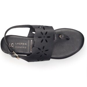 LC Lauren Conrad Jarrah Women's Floral Thong Sling Back Sandals